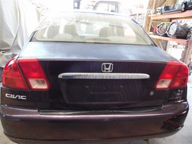 2001 Honda Civic LX Purple Sedan 1.7L AT #A24904